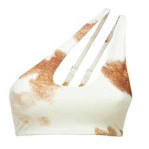 NEVER WORN WITH TAGS WeWoreWhat One Shoulder Cowhide Bra Top